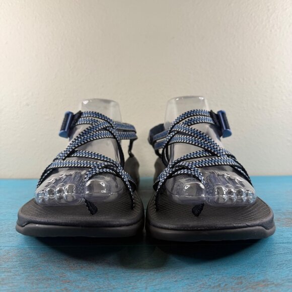 Chaco Women's -Adult Z Eddy X2 Sport Sandal. Blue & Gray Size 10 - Picture 3 of 9